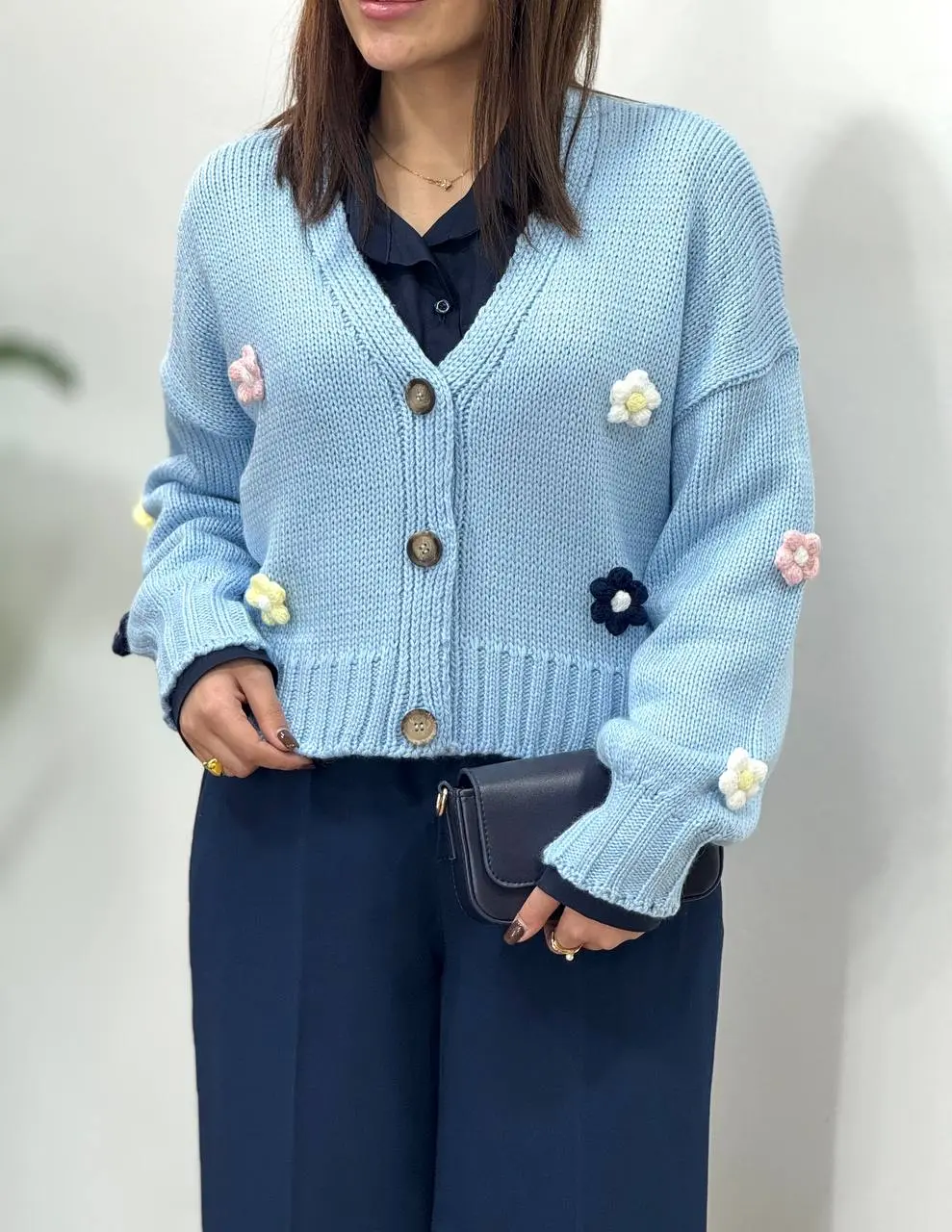 بافت جلو دکمه ترک نازگل 1